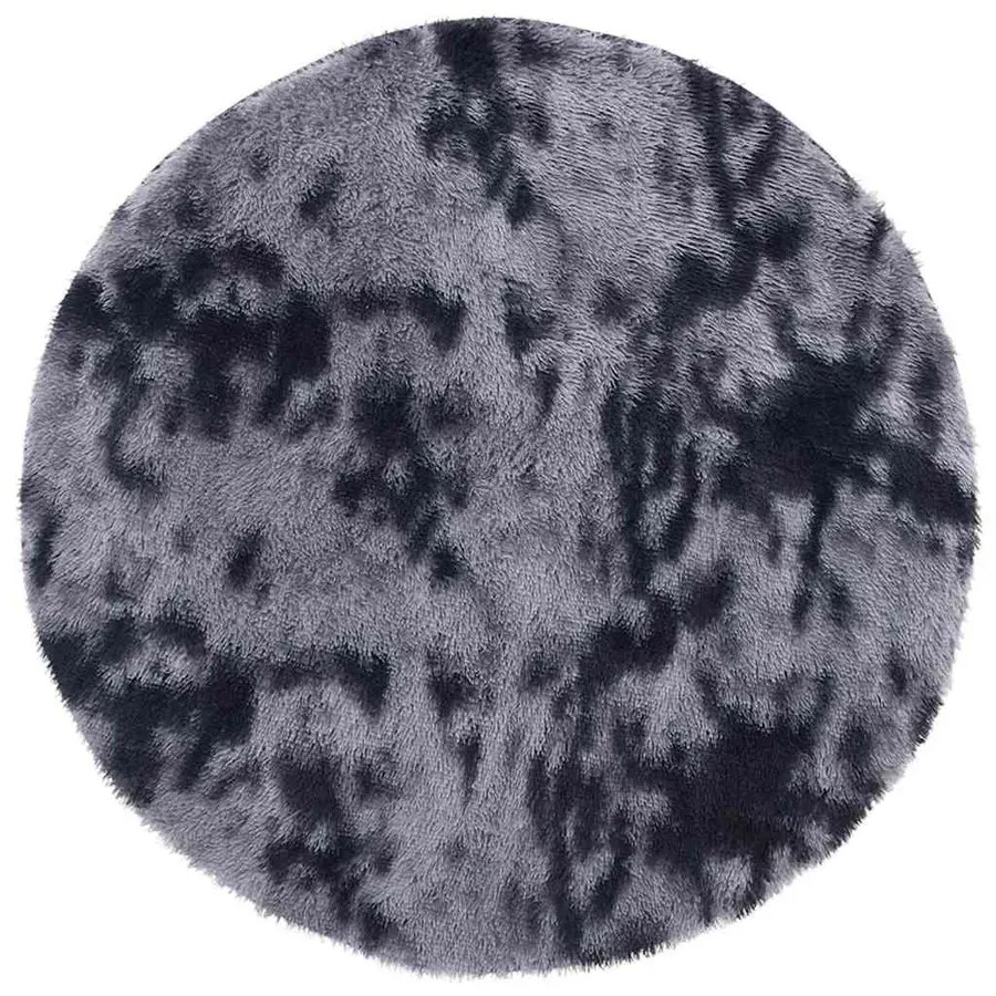 Ciemnoszary okrągły dywan 100 cm E0-Z83