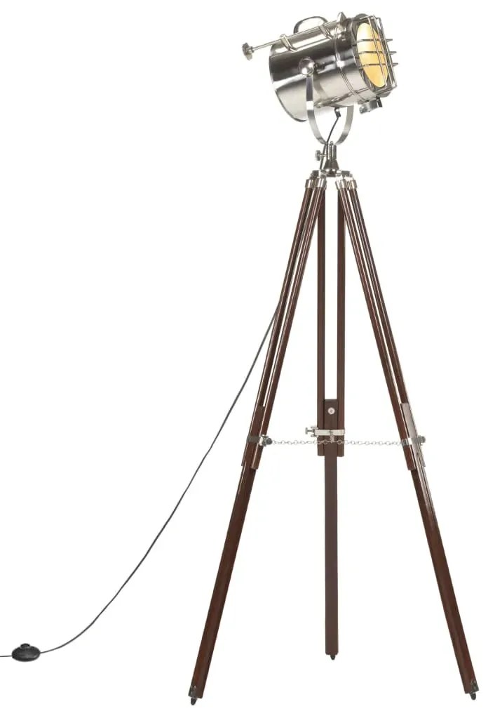 Drewniana lampa stojąca retro z regulacją wysokości - EX197 S7-C97