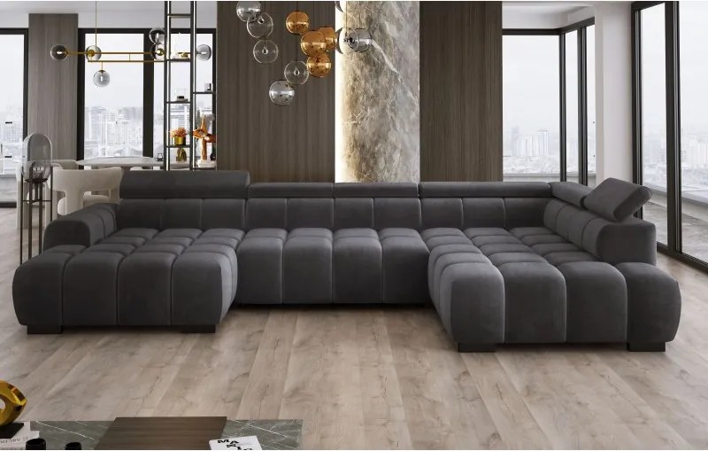 Narożnik BULL XL Lewostronny z elektryczną funkcją regulacji tkanina Eden 01 WERSAL