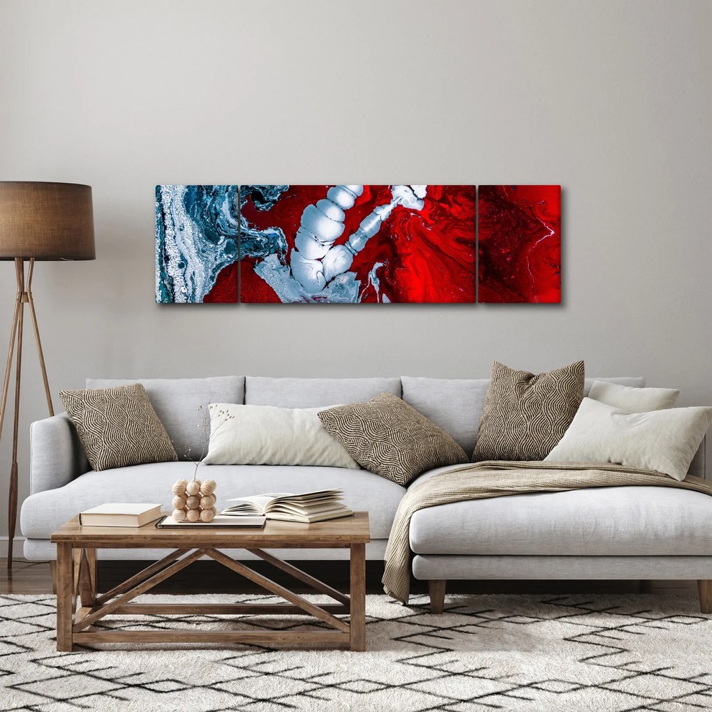 Obraz abstrakcyjnych plam (170x50 cm)