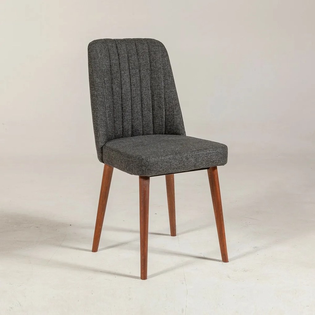 Krzesło do jadalni Vina Anthracite and Walnut