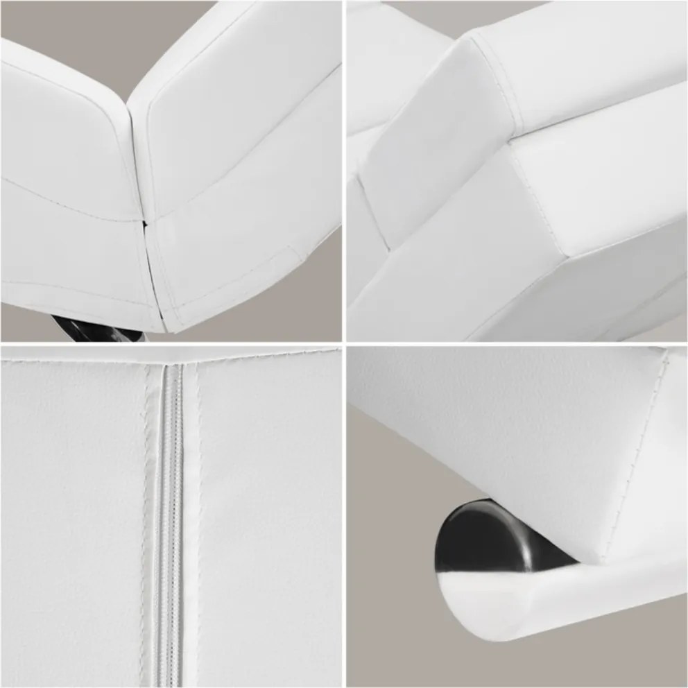 Leżanka LONDON, 186×55×89cm, biała Casaria