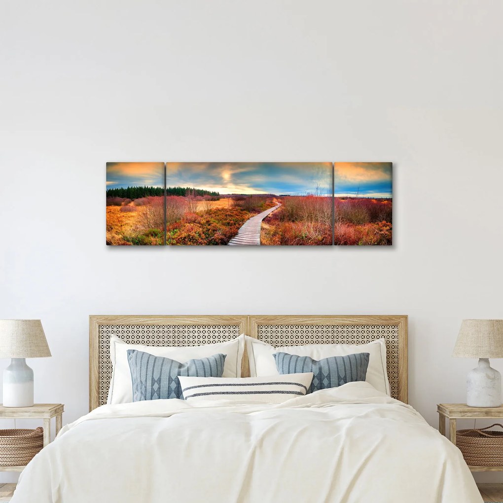 Obraz - Jesienna podróż krainą (170x50 cm)