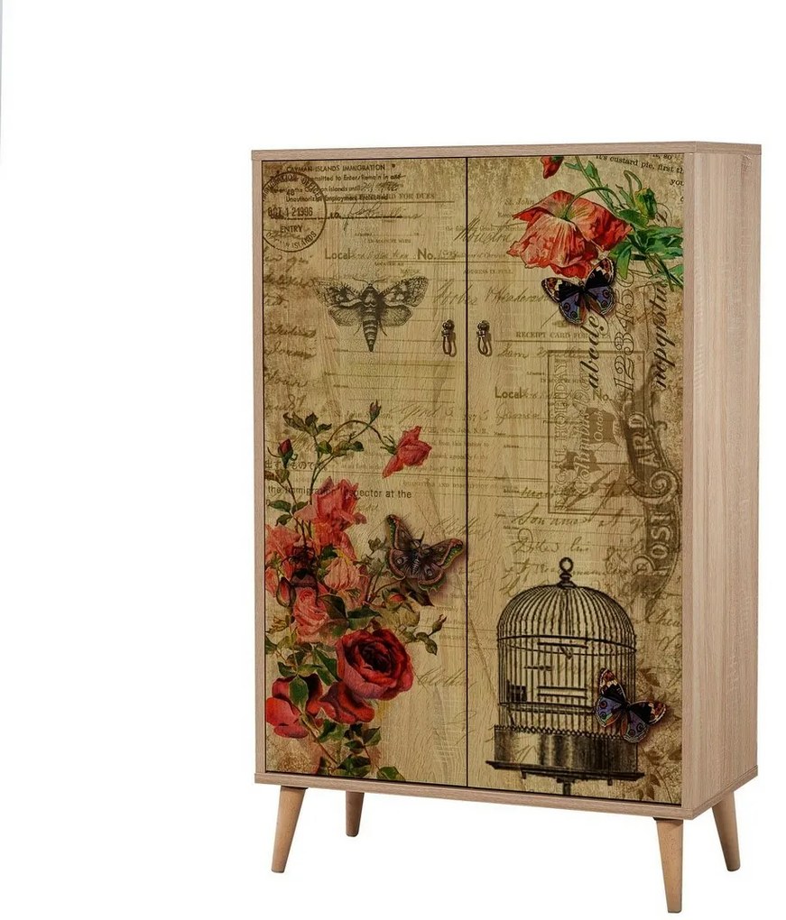 Szafka Mega Sonoma Oak Roses