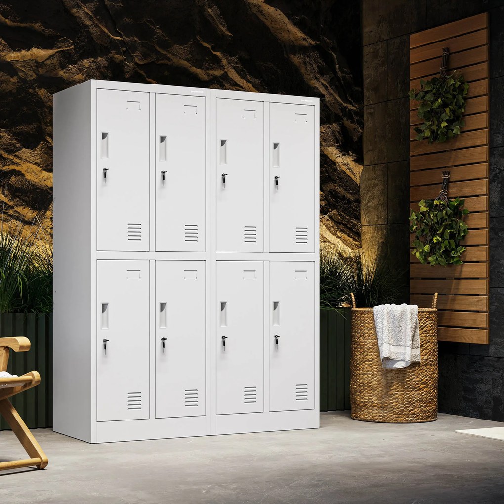 Szafka szkolna BHP szara: BARTUŚ 2 Plus