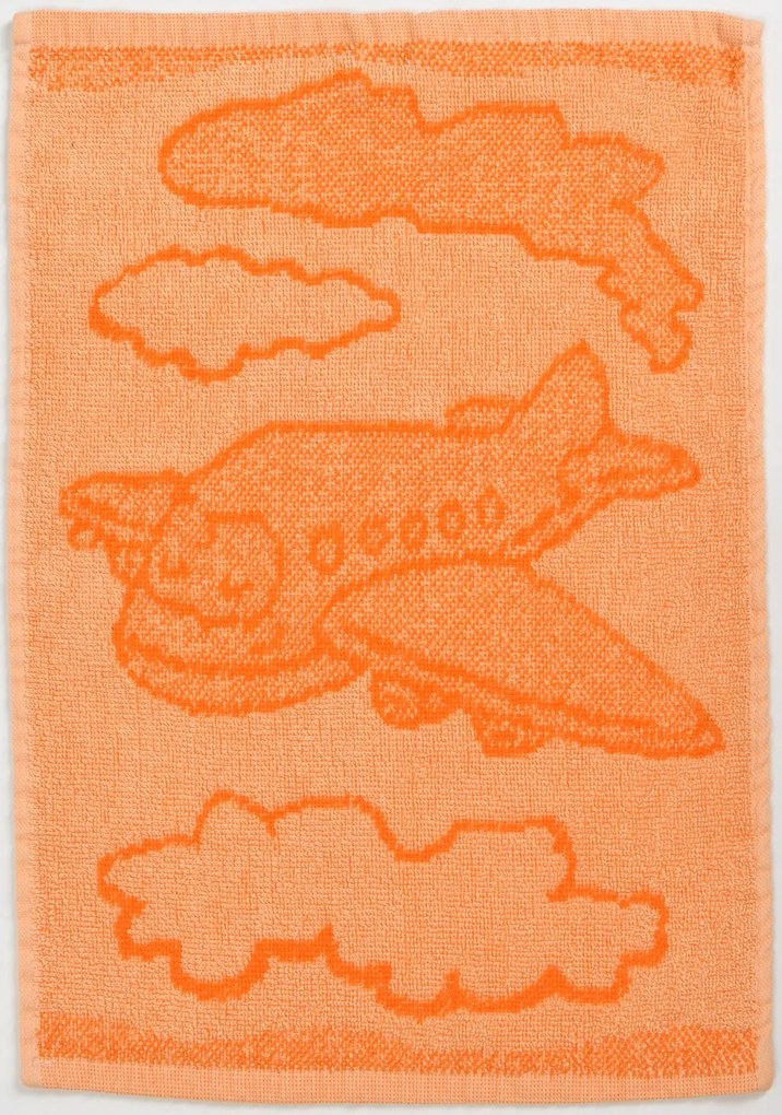Ręcznik dziecięcy BEBE samolot pomarańczowy 30x50 cm