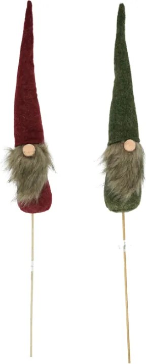 Świąteczna dekoracja do wbijania WYSOKI GNOME 50 cm - różne warianty