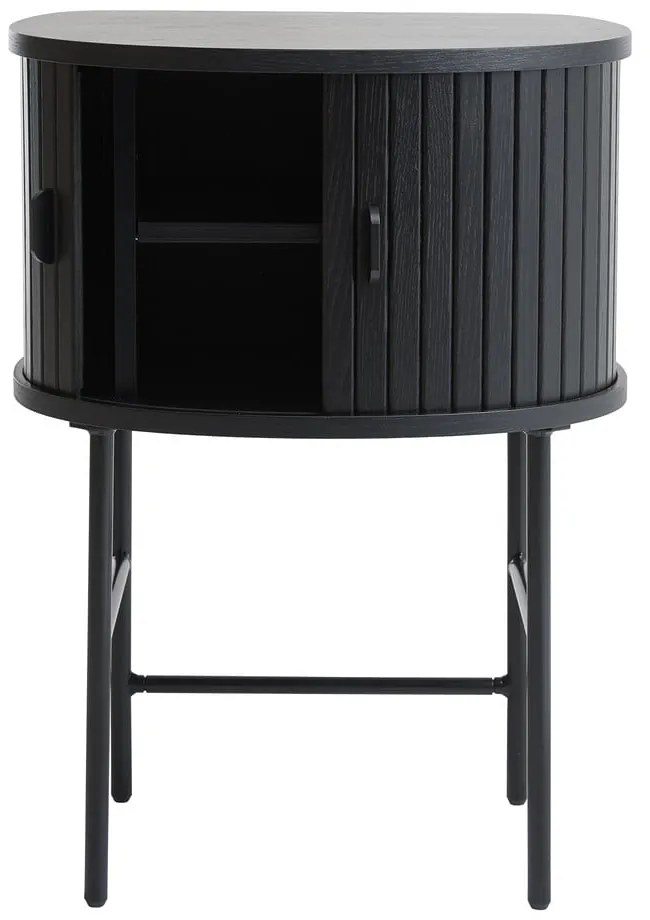 Czarna szafka nocna Nola – Unique Furniture