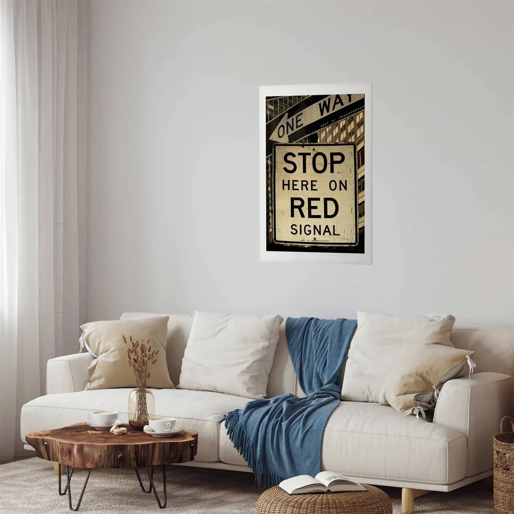 Plakat Znaki drogowe 60x90 cm bez ramy z marginesem ARTGEIST B