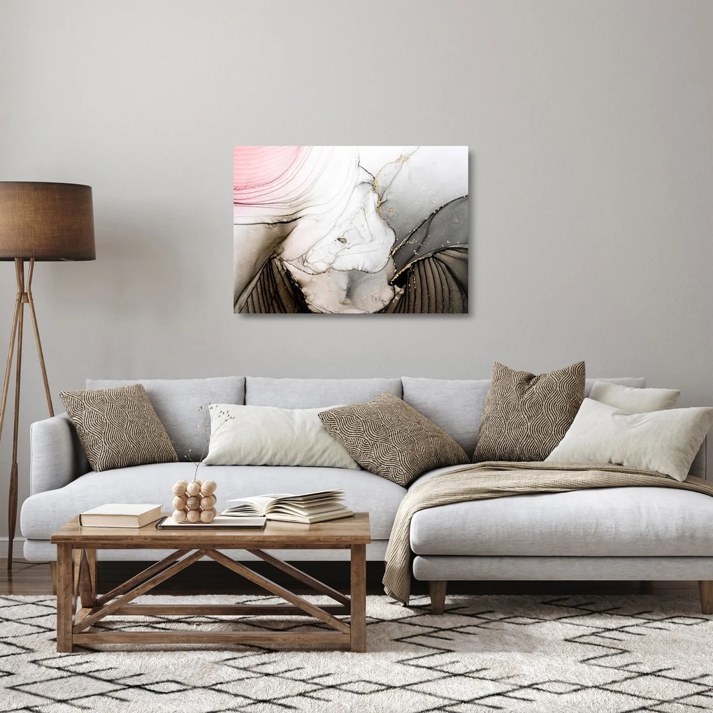 Obraz na szkle - Atrament marmurkowy (70x50 cm)