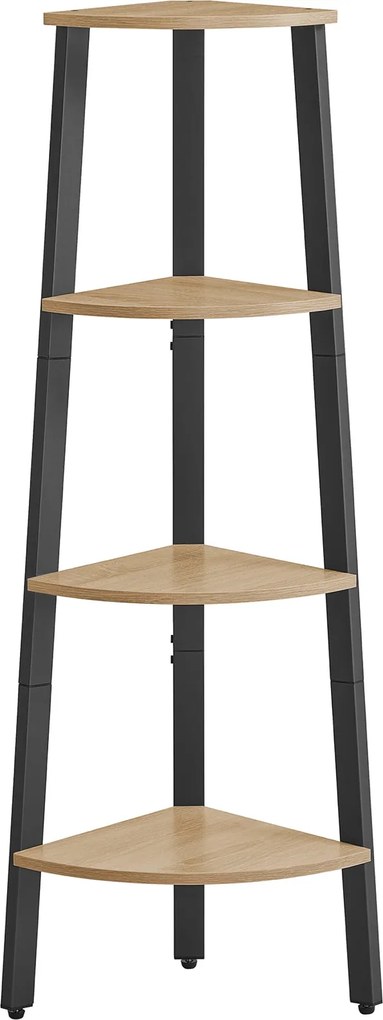 Mały regał narożny w stylu loft Malabu 034, dąb sonoma