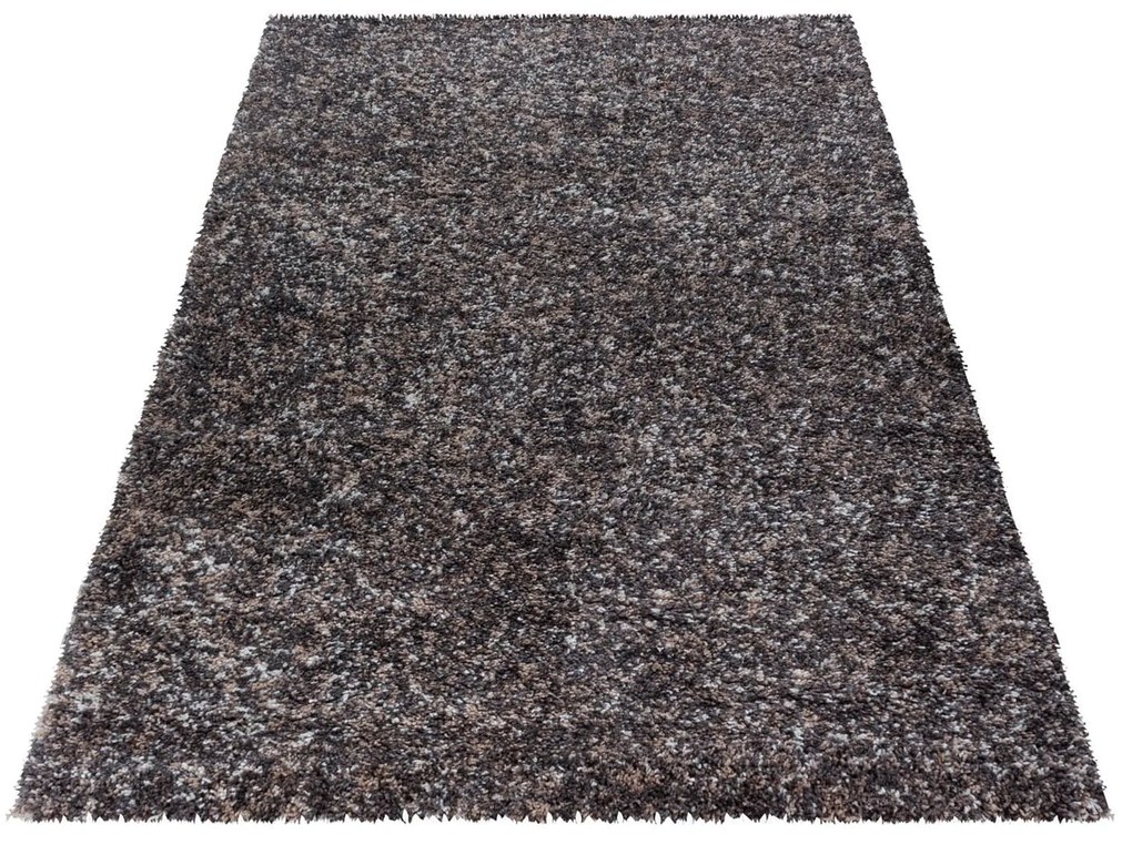 Dywan shaggy Enjoy brązowy wielokolorowy 80 cm x 150 cm