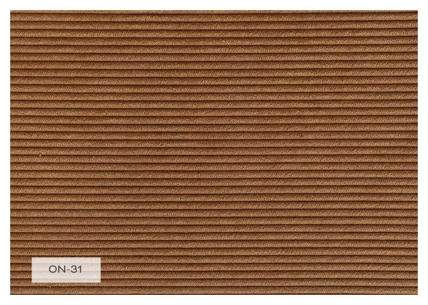 Pomarańczowobrązowy sztruksowy fotel Lofty Lilly – Miuform