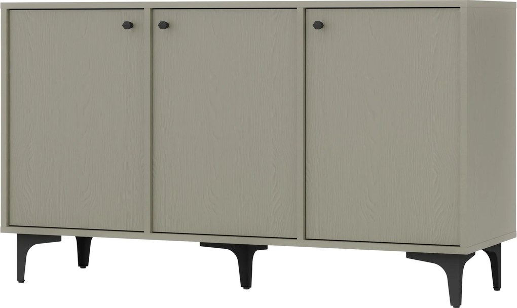 Komoda TORINO - Zielony / Wysokość 72 cm / 125 cm / Bez szuflad