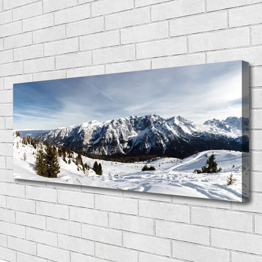 Obraz canvas na ścianę Monumentalne Pasmo Górskie