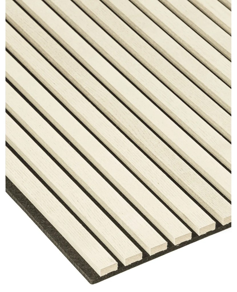 Drewniany panel akustyczny, 2400 x 600 mm, czarny podkład, brzoza