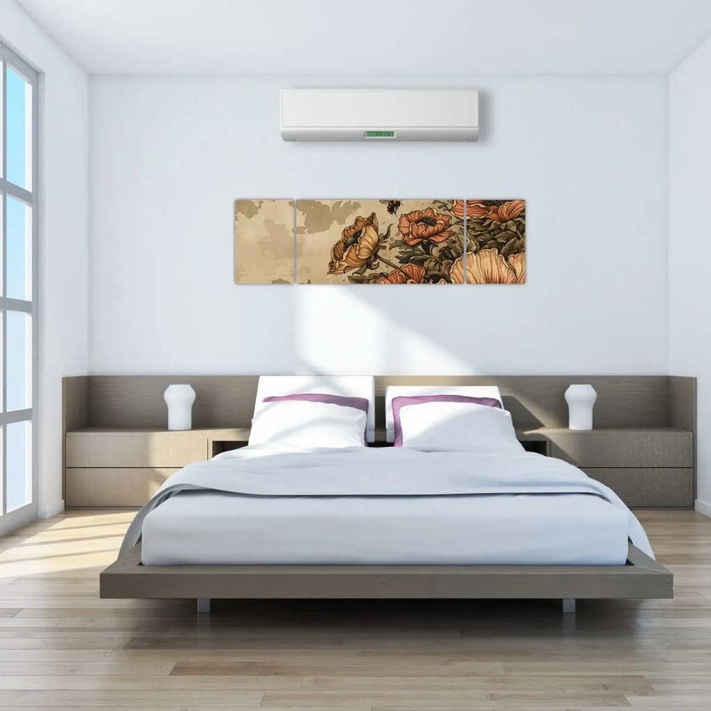 Obraz - Bee Meadow II. (170x50 cm)