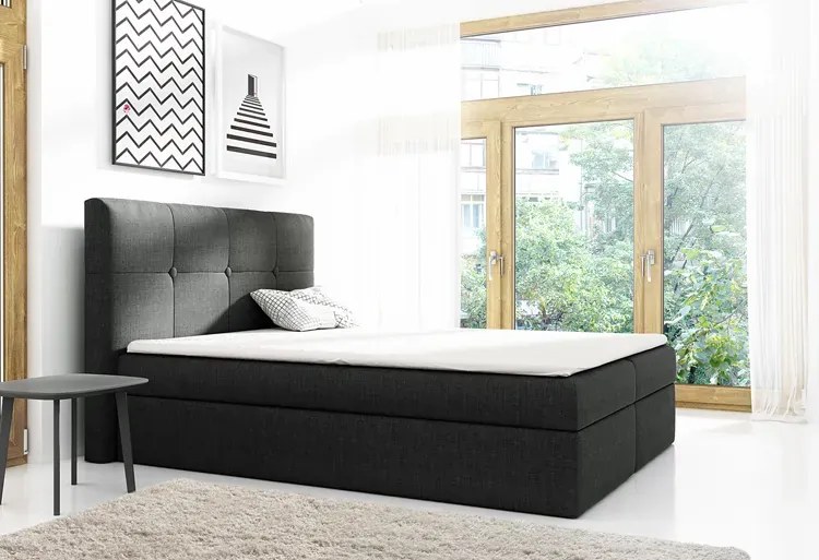 Łóżko kontynentalne Mifbox 200x200 - 44 kolory