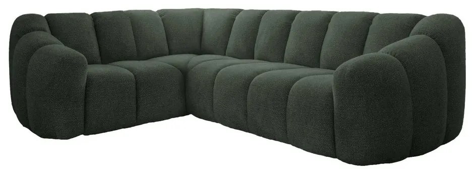 Ciemnozielony narożnik (lewostronny/w kształcie litery L) Shell – Miuform