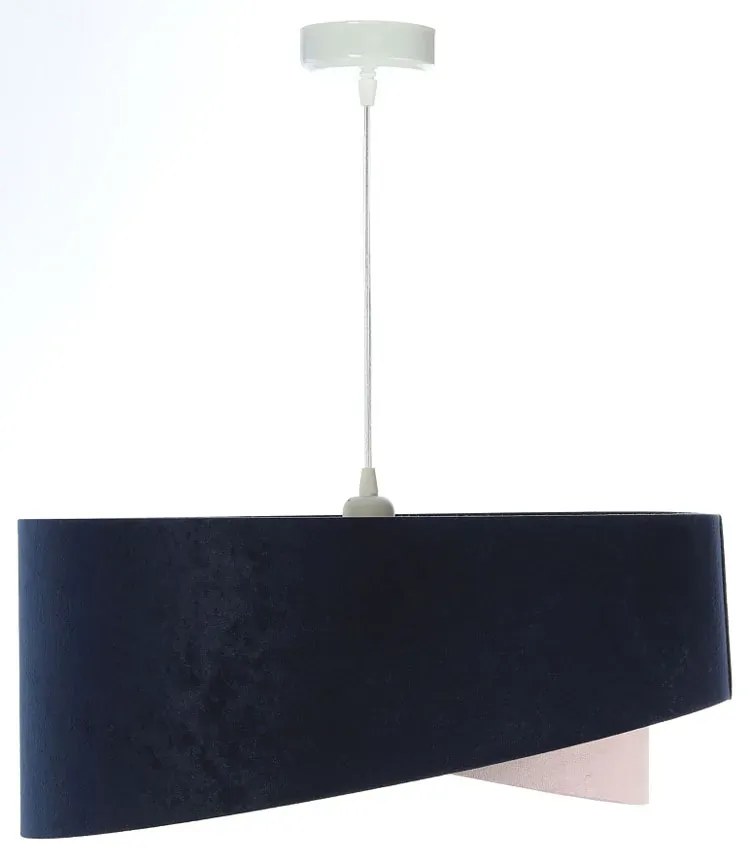 Granatowo różowa lampa wisząca glamour F2-B62