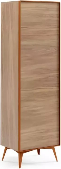 Mała witryna do salonu Mavel 60 cm – nowoczesna, industrialna, metal i drewno