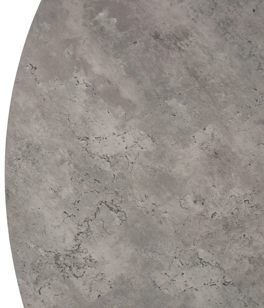 Stół Okrągły Rozkładany LUKAS 100-250 cm Beton Nowoczesny Loft