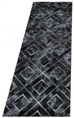Dywan ekskluzywny Naxos romby brązowy 80 cm x 250 cm