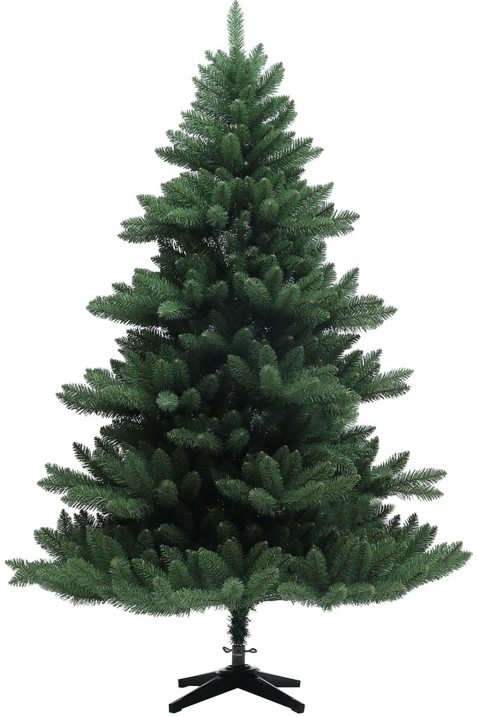 HOMCOM Choinka Jodła Kaukaska, Naturalny Wygląd, Szer. & Bujna, 180 x śr. 120 cm, Zielona