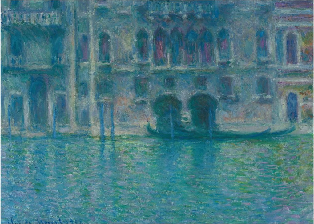 Obraz na szkle - Claude Monet, Palazzo da Mula, Venice, reprodukcje (70x50 cm)