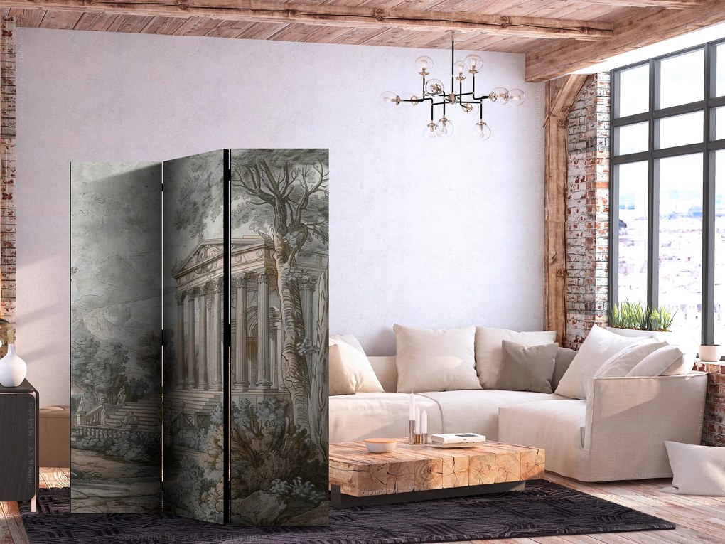 Parawan akustyczny Pejzaże 135x172 cm 3-częściowy szary ARTGEIST B