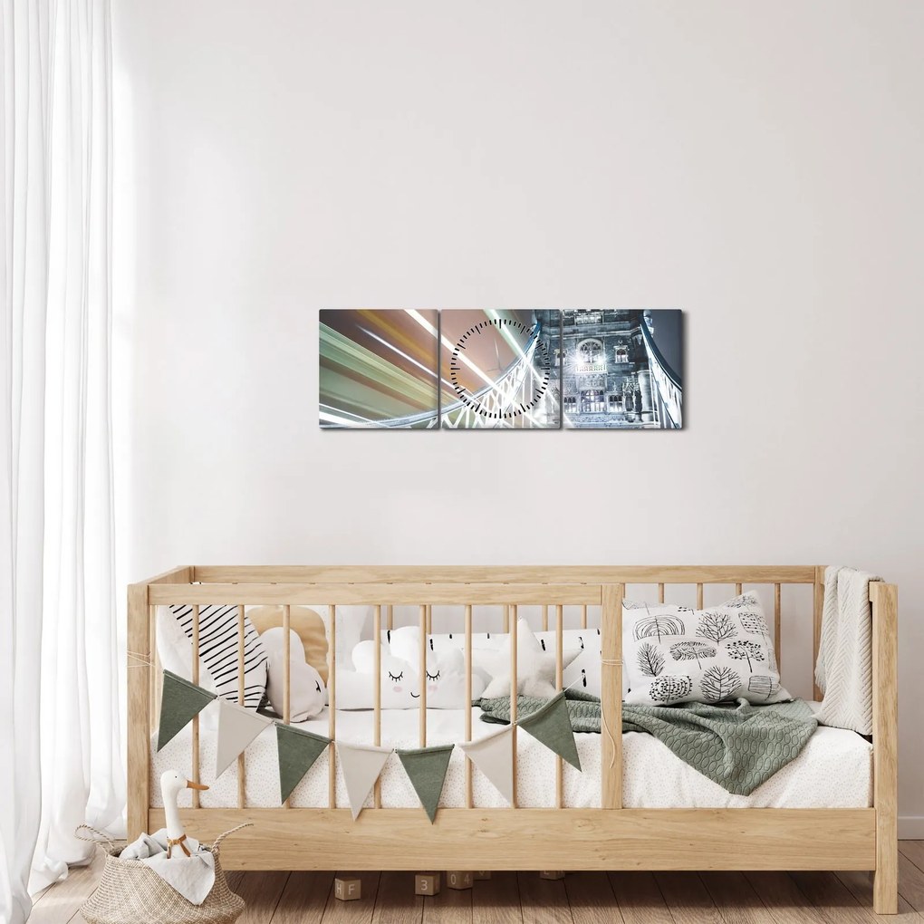 Obraz Tower Bridge (z zegarem) (90x30 cm)