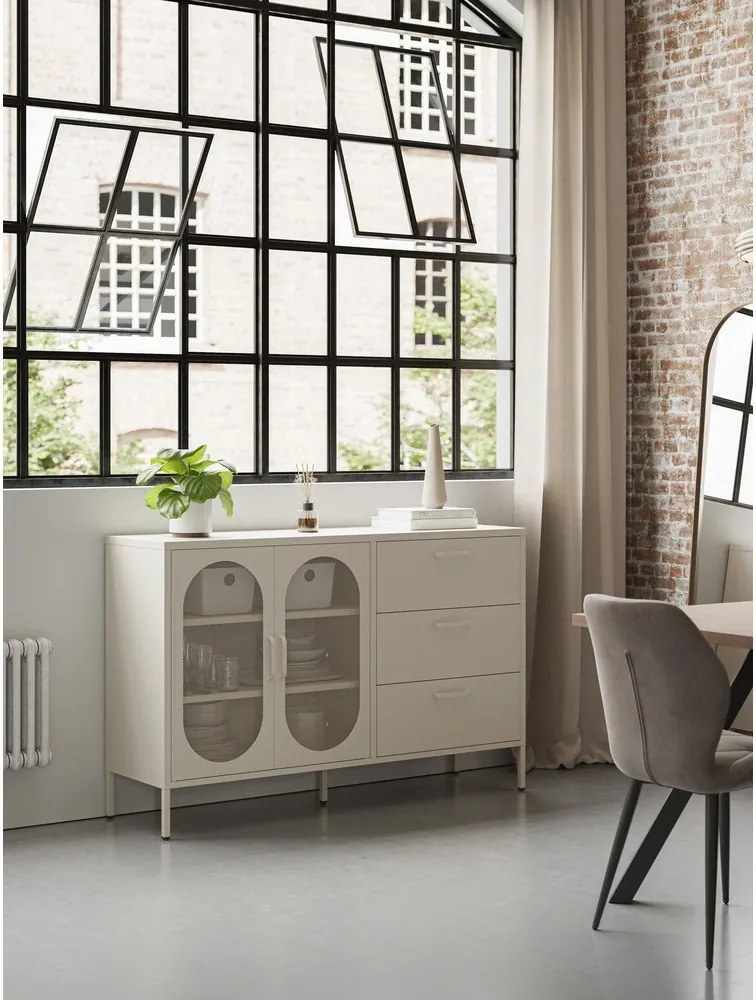 Kremowa komoda 140x90 cm Diora – Marckeric