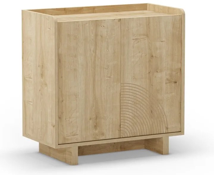 Szafka w dekorze dębu w naturalnym kolorze 80x80x40 cm Daira – Marckeric