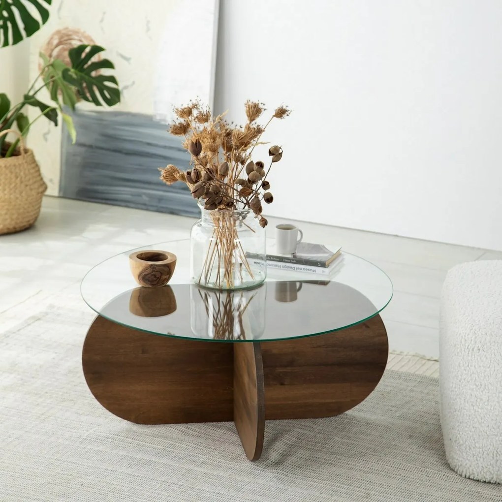 Stolik konferencyjny Bubble Walnut