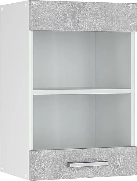 Szklana szafka kuchenna beton 40x31x60 r-line