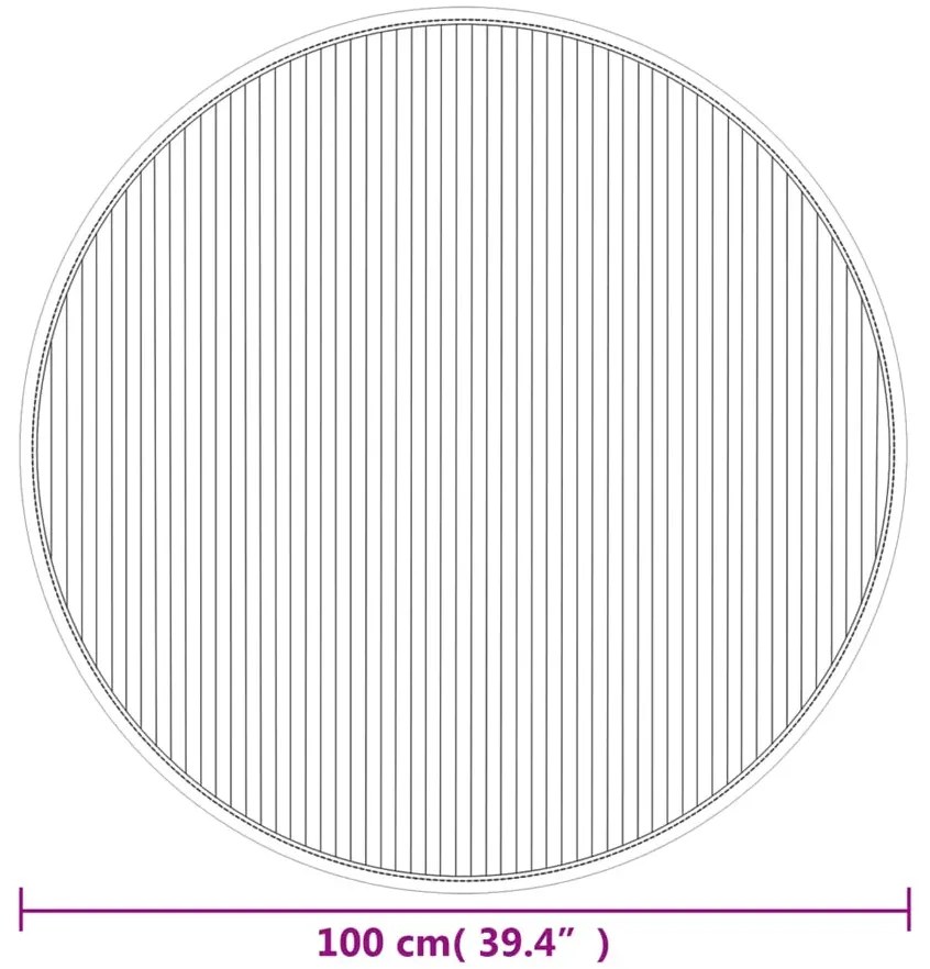 Nowoczesny szary dywanik 100 cm R3-F09