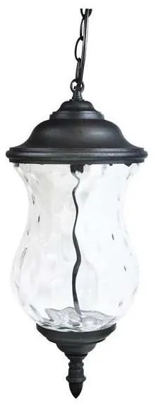 LED zewnętrzna lampa wisząca na łańcuchu MARSYLIA 3xLED/3W/230V czarna