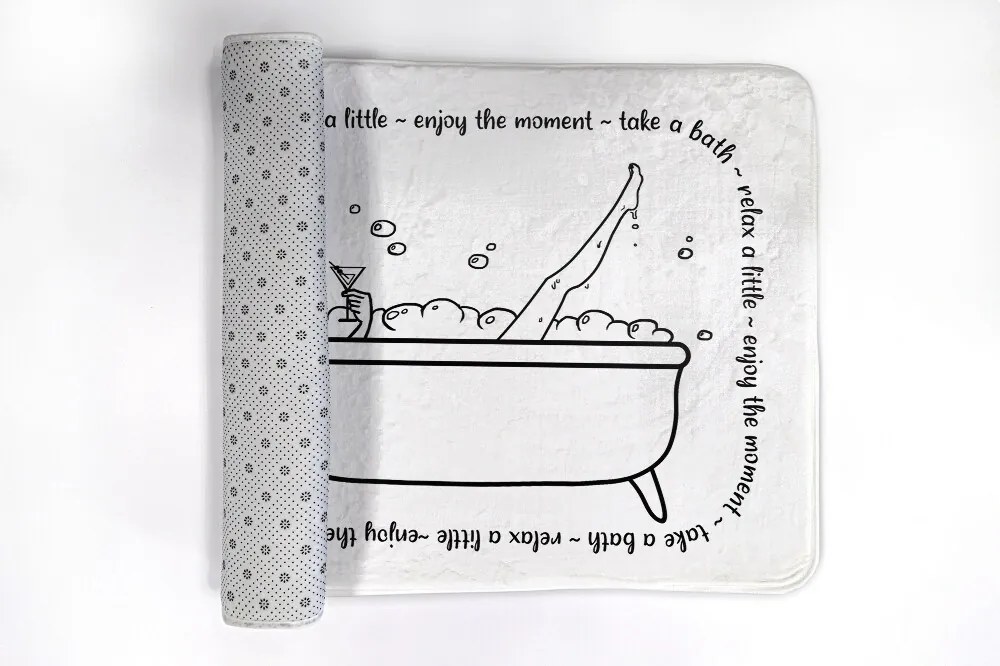 Dywanik antypoślizgowy do łazienki Dywanik antypoślizgowy do łazienki Kobieta Wanna Relax