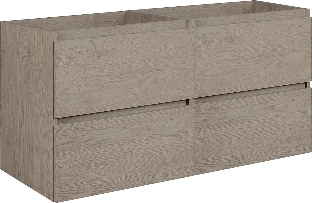 Meble łazienkowe 120 cm (2 x 60), Kolor: Ciemny Dąb, 120 x 60,7 x 46 cm