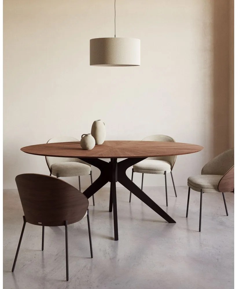 Stół z blatem w dekorze dębu 110x180 cm Naanim – Kave Home