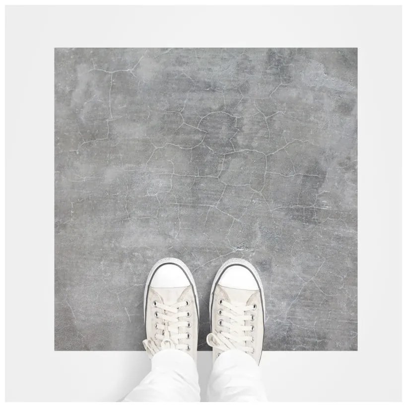 Naklejka na podłogę Ambiance Slab Stickers Waxed Concrete, 60x60 cm