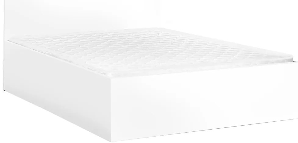Łóżko SOFIA 140 x 200 cm, białe Stelaż: Ze stelażem listwowym rolowanym, Materac: Materac Coco Maxi 20 cm