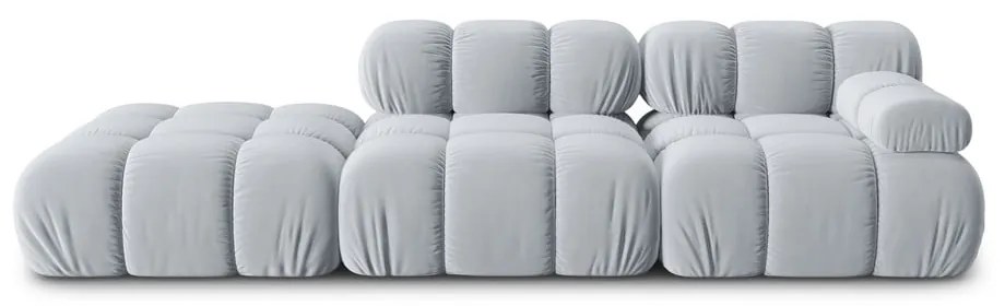 Jasnoniebieska aksamitna sofa 282 cm Bellis – Micadoni Home