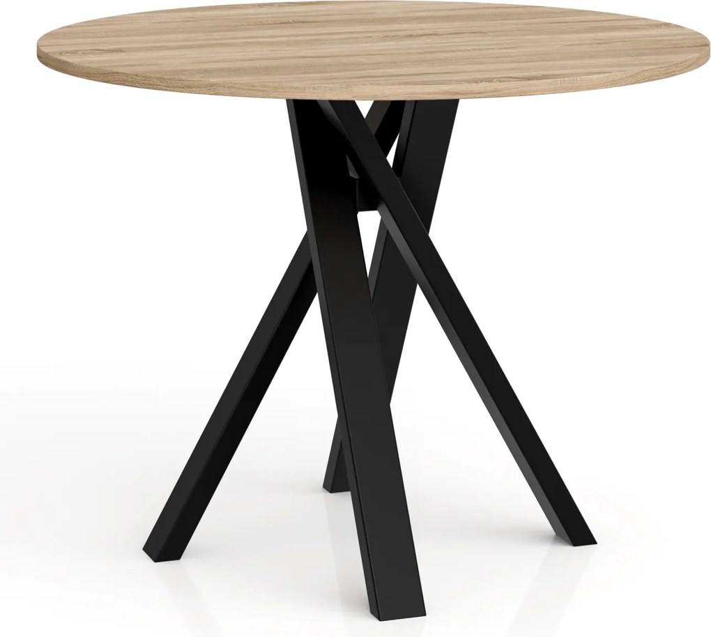 Stół do jadalni Ivo z okrągłym blatem 75 cm