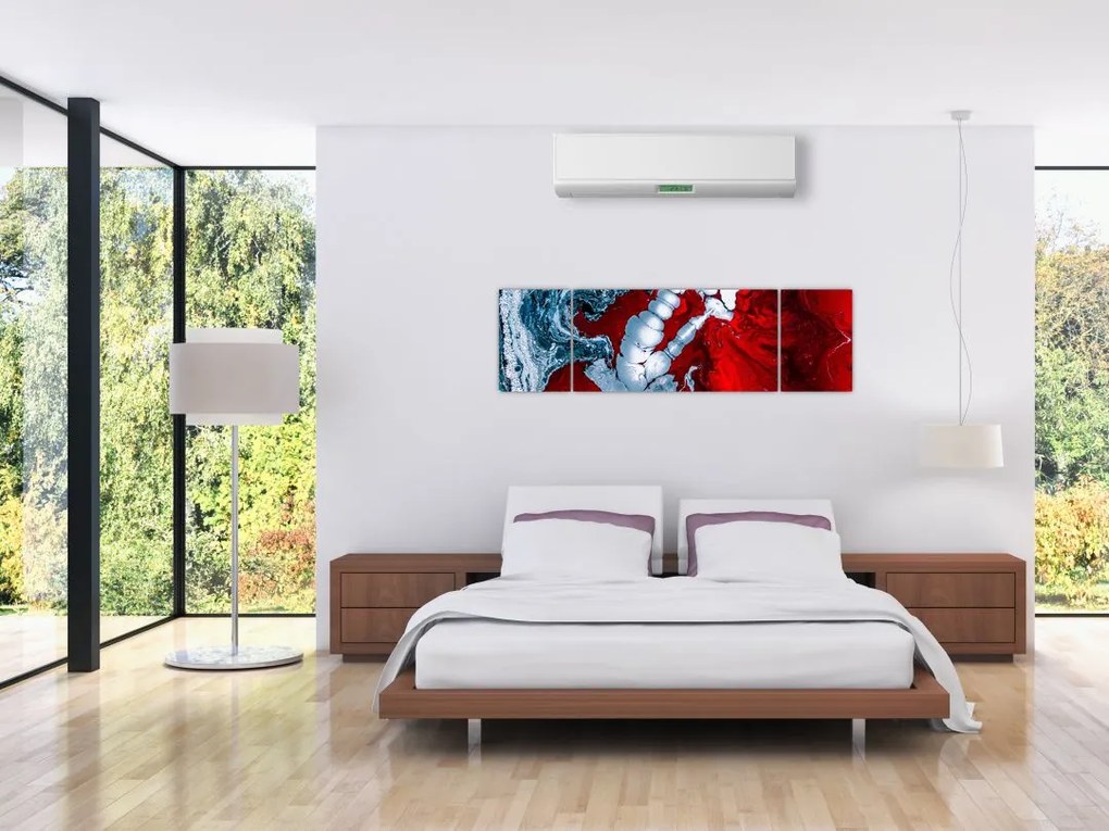 Obraz abstrakcyjnych plam (170x50 cm)