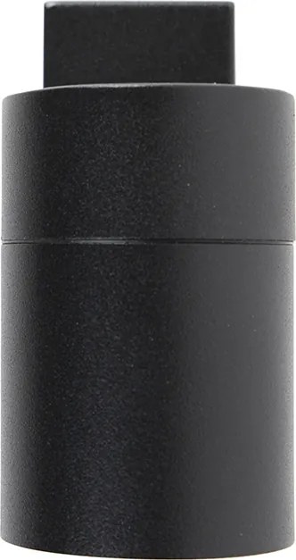 Zestaw 2 lamp ściennych zewnętrznych czarny ze stali nierdzewnej IP44 - Solo