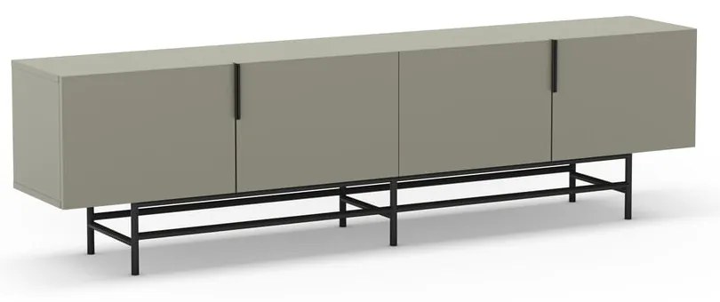 Zielonoszara szafka pod TV 200x63,5 cm Eldia – Marckeric