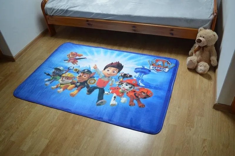 Dywan Ultra Miękki 100x150 cm - Psi Patrol Niebieski