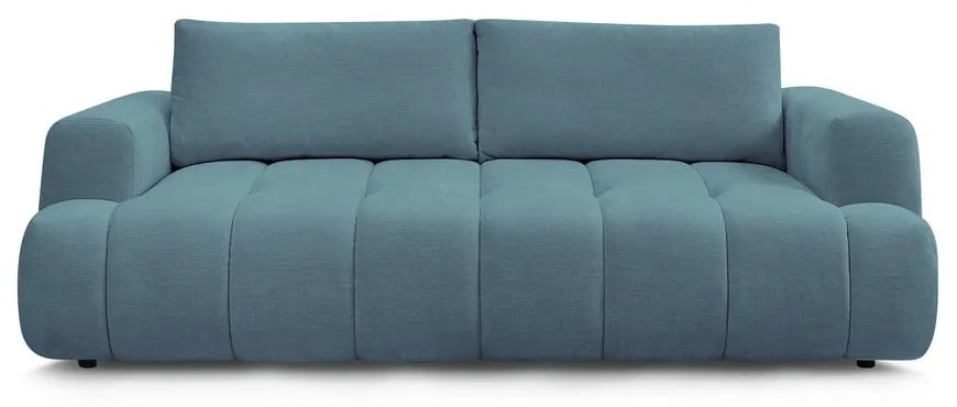 Niebieska rozkładana/ze schowkiem sofa 251 cm Fuji – Bobochic Paris