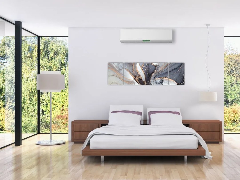 Obraz - Szary marmur (170x50 cm)